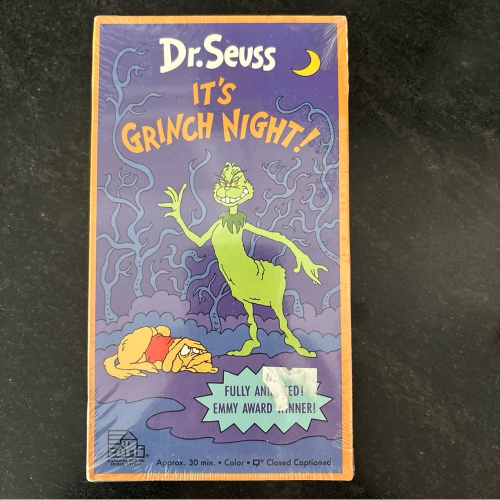 Dr. Seuss It's Grinch Night 1977 VHS Vintage sealed never opened